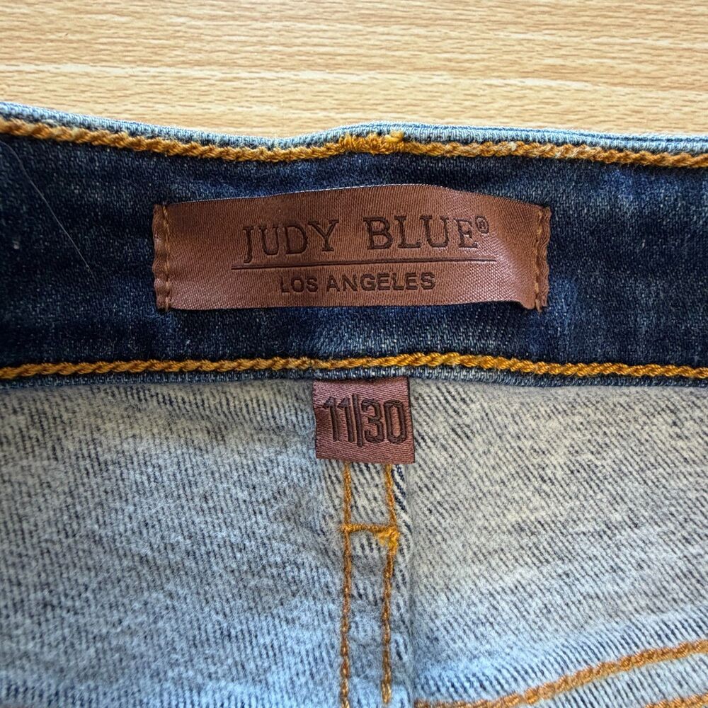 Judy Blue Straight Fit Leg Dark Wash Denim Jeans Style JB82561DK Size 11/30 - Picture 13 of 16